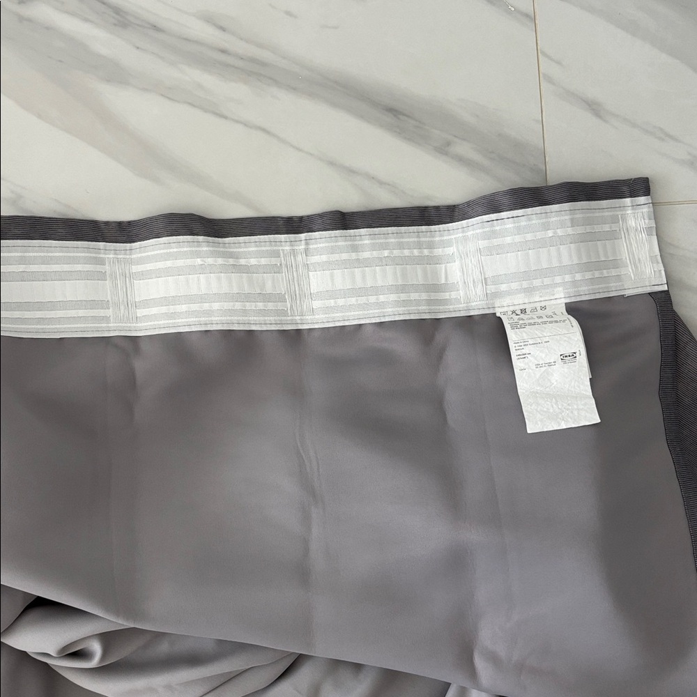 IKEA Gray MARJUN Curtains. Gray- light and dark. 1pair - Picture 3 of 7
